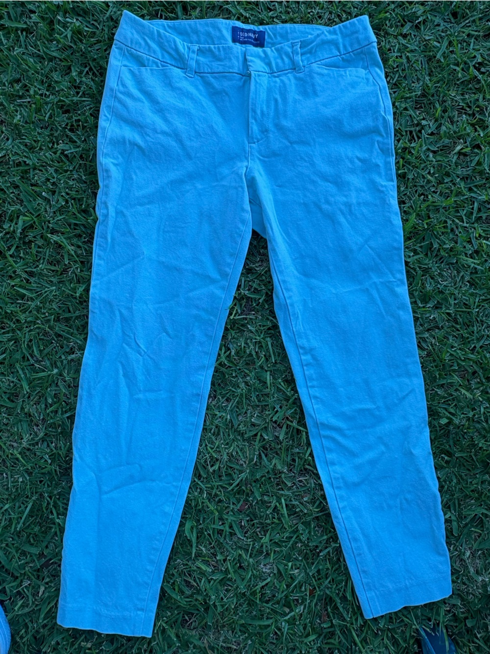 Old Navy Bright Turquoise Cropped Women's Pants